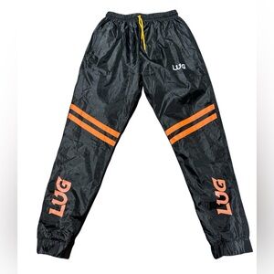 LUG SHOP THE SPEEDSUIT WIND PANTS BLACK ORANGE Men’s Size XL